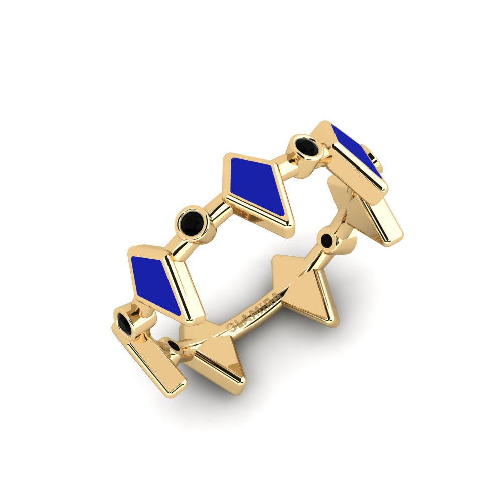 Schwarzer Saphir Ring Pephipu