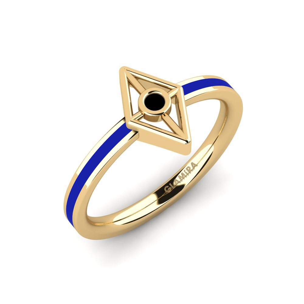 Schwarzer Saphir Ring Raptitav