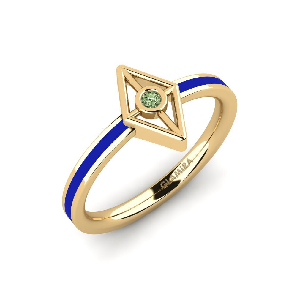 Grüner Diamant Ring Raptitav