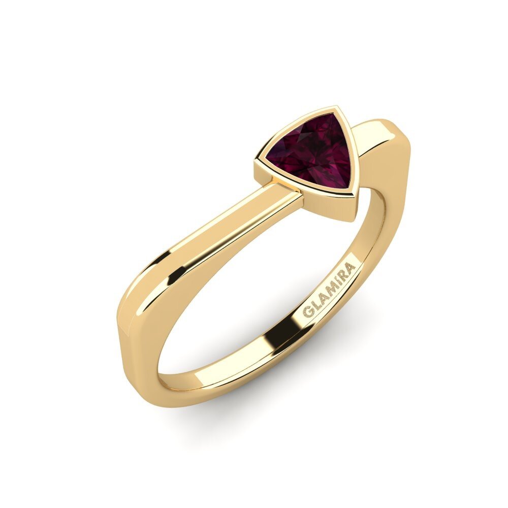 Trillón Granate Rhodolite Anillo de compromiso Togos