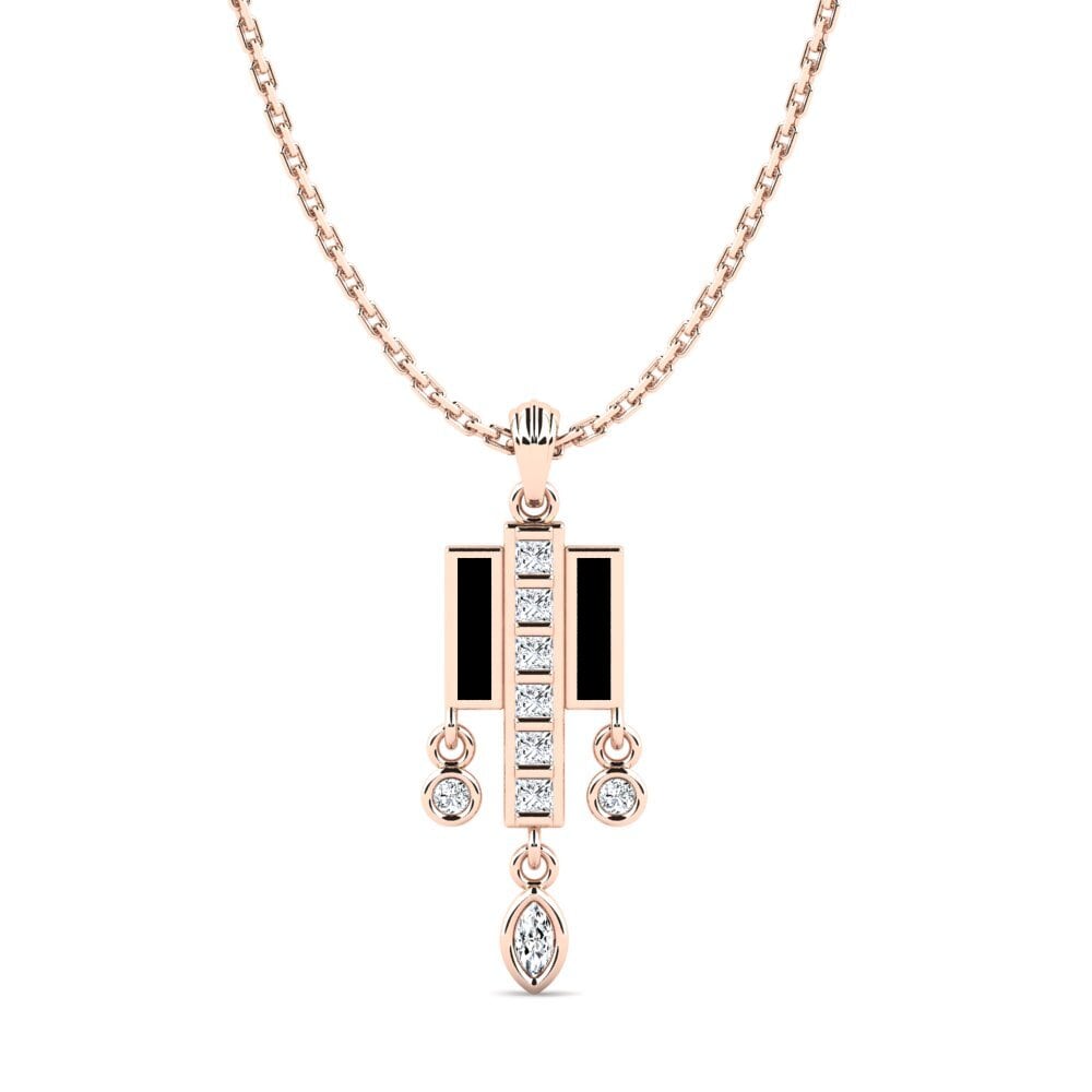 9ct Rose Gold Mixed Women's Pendant Admia