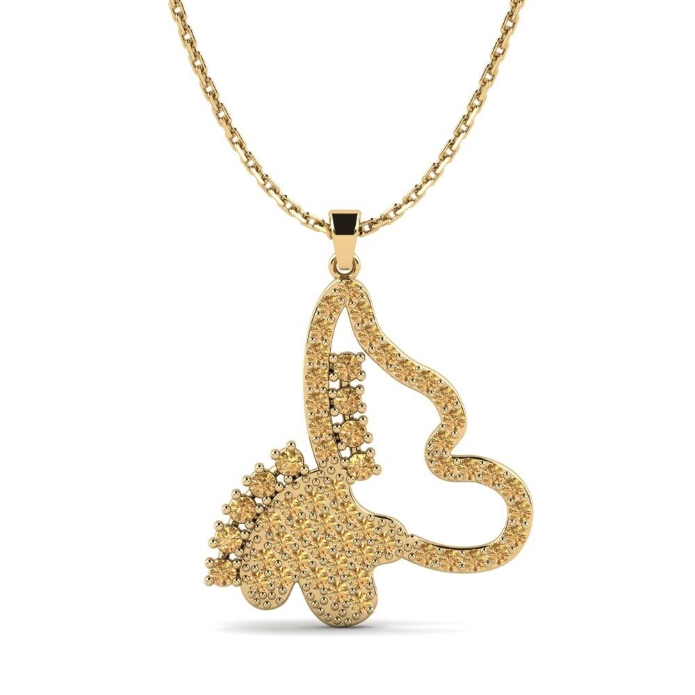 Brown Diamond Women's Pendant Amendr
