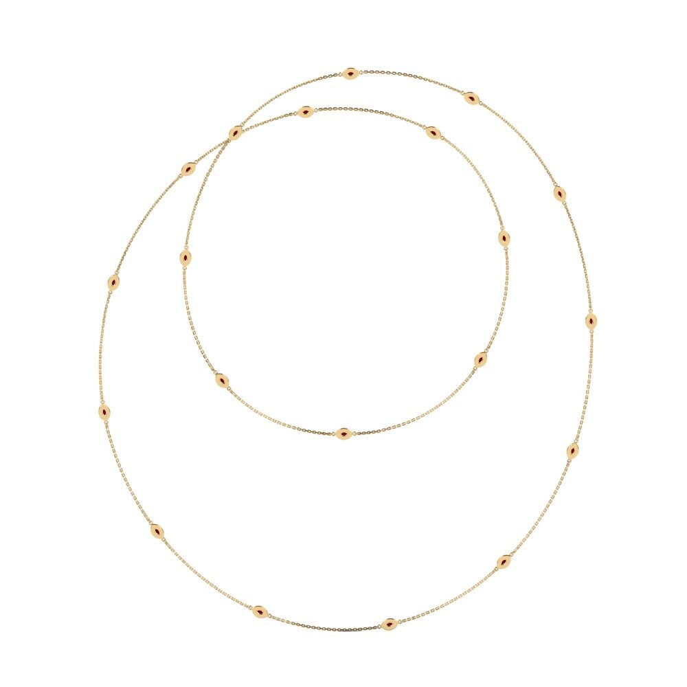 Red Zirconia Women's Necklace Dormess