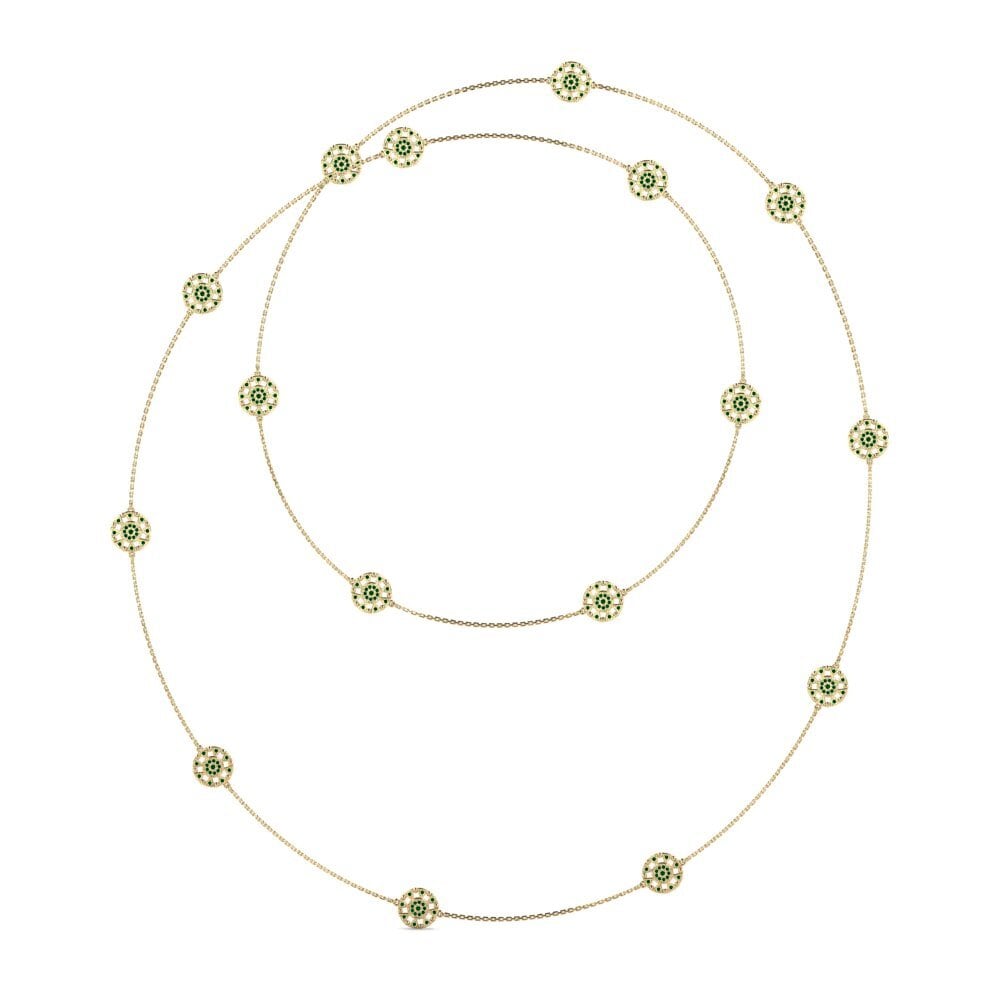 Green Zirconia Women's Necklace Gemolde