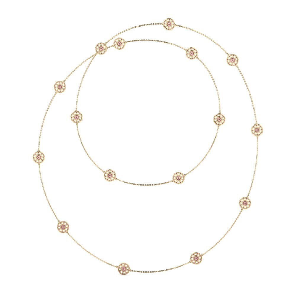 Rhodolite Garnet Women's Necklace Gemolde