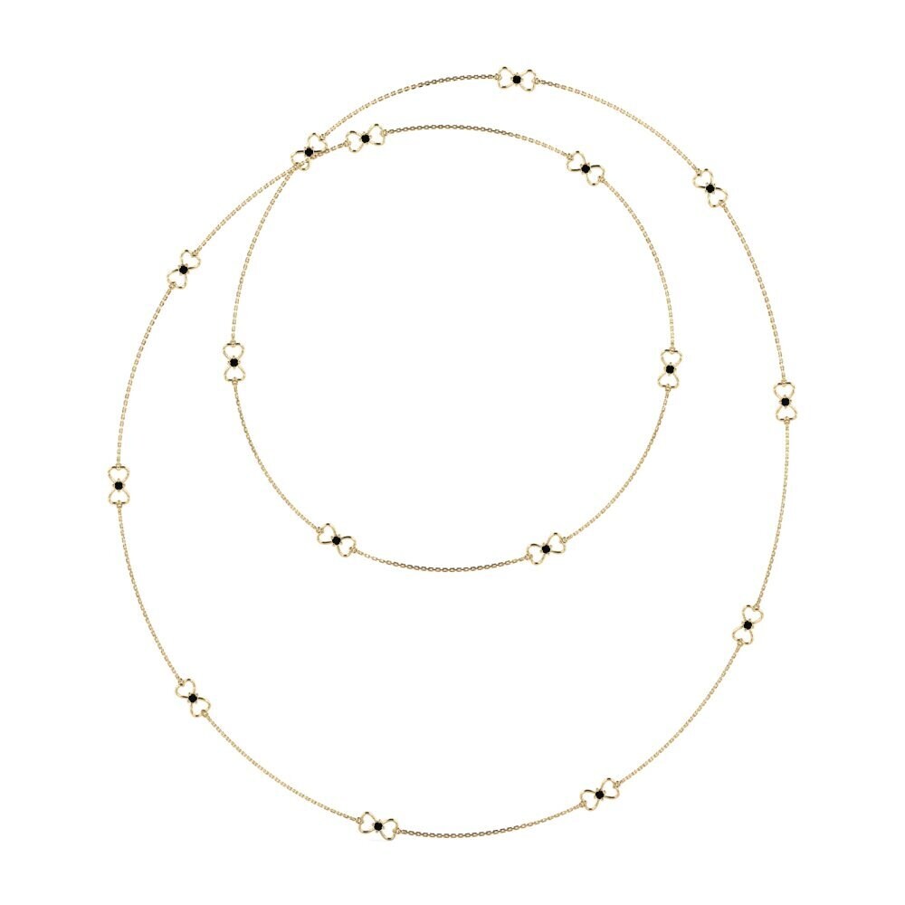 Black Sapphire Women's Necklace Gremel