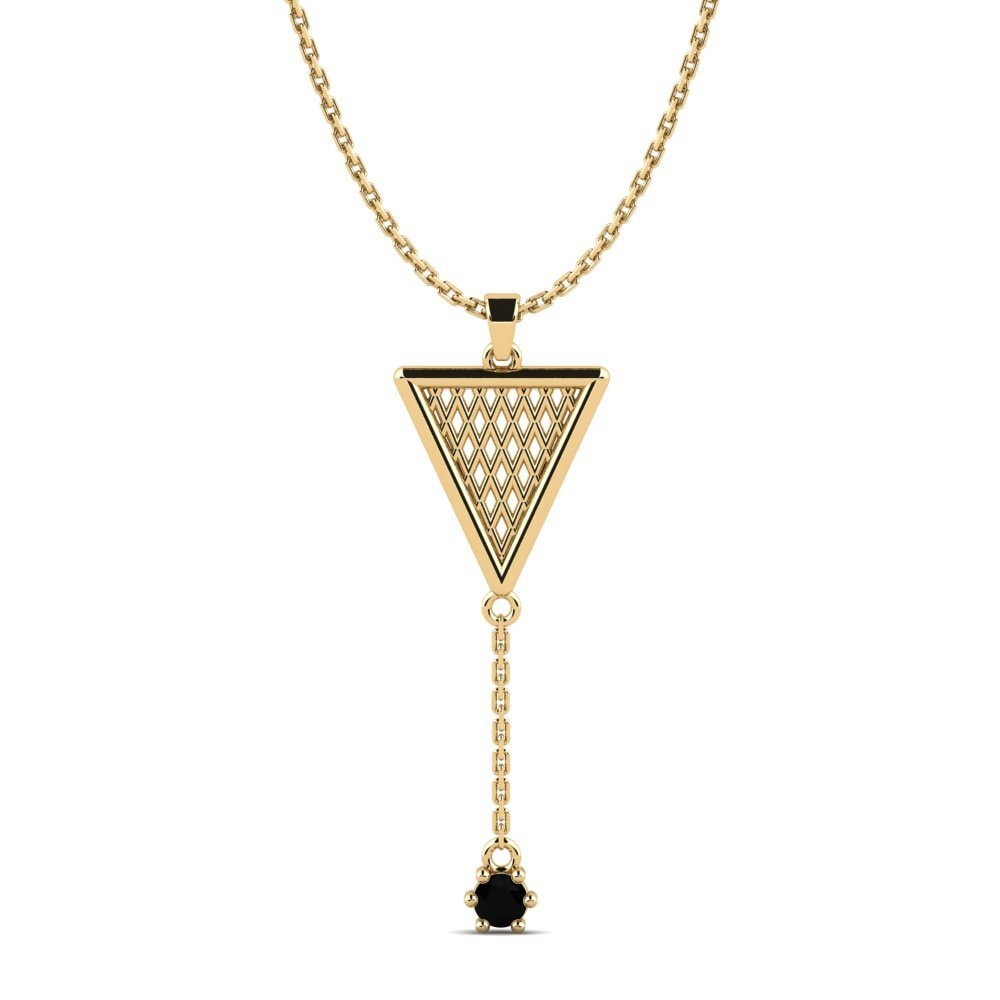 Diamante Negro Colgante de Mujer Yanabader