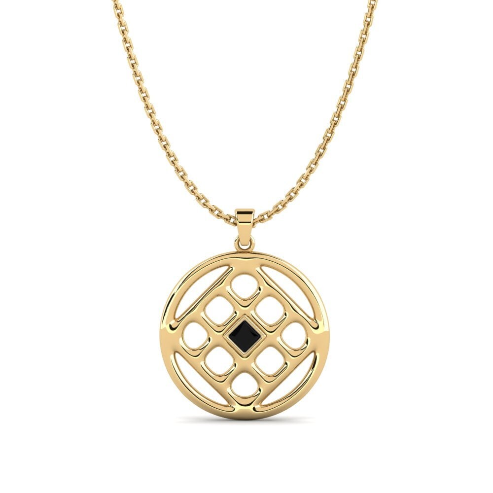 Diamante Negro Colgante de Mujer Yenamo