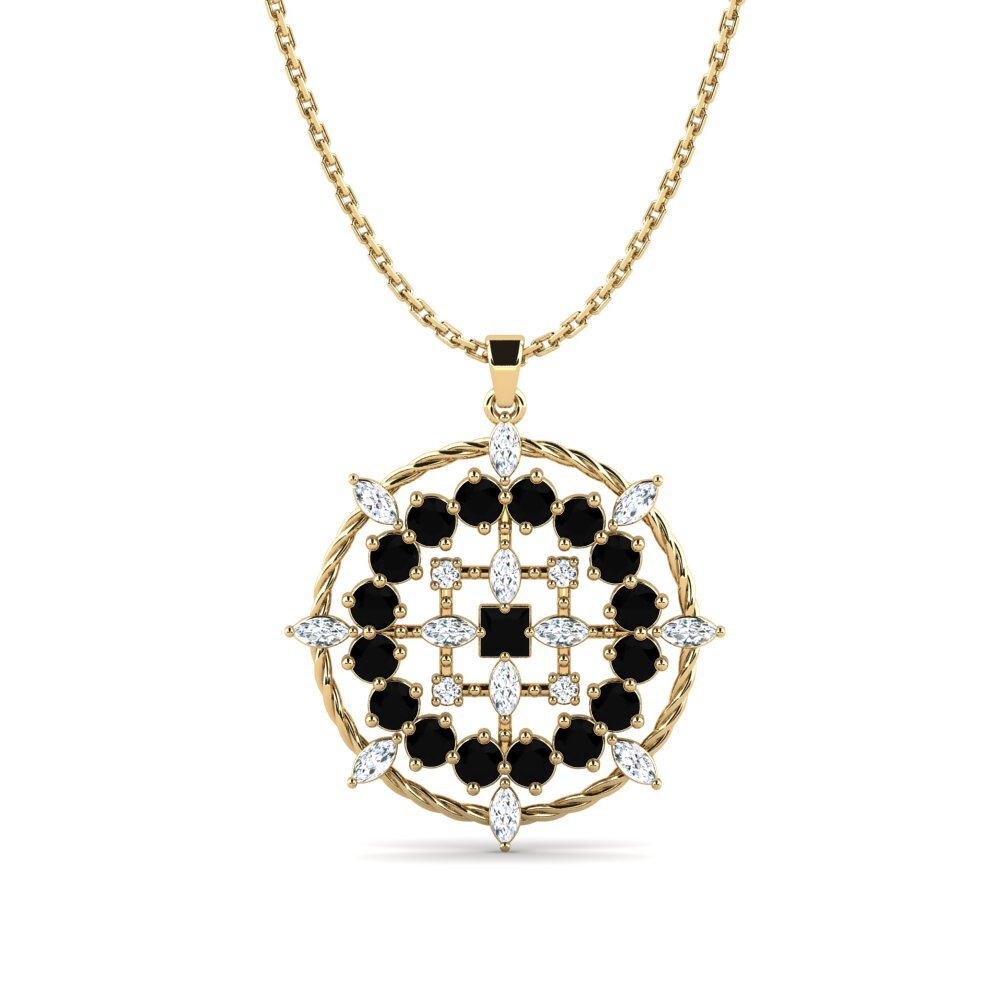Mixed Black Sapphire Women's Pendant Zuzbi