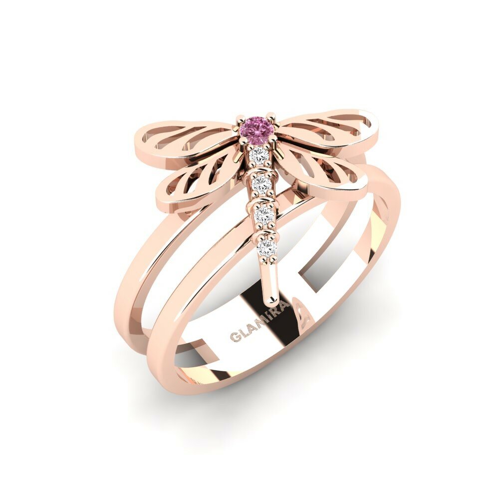 14k Rose Gold Rhodolite Garnet Ring Labasa