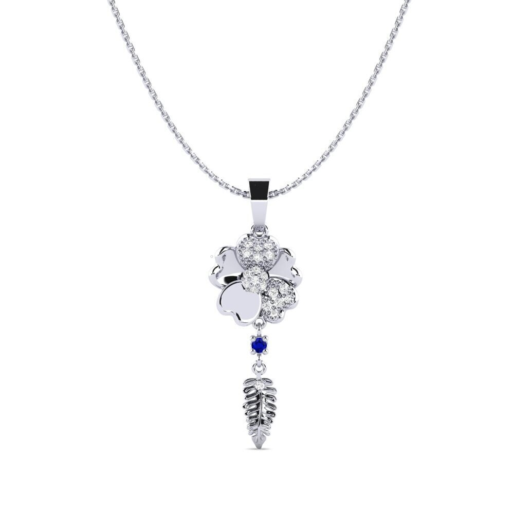 18ct White Gold Sapphire Women's Pendant Modification