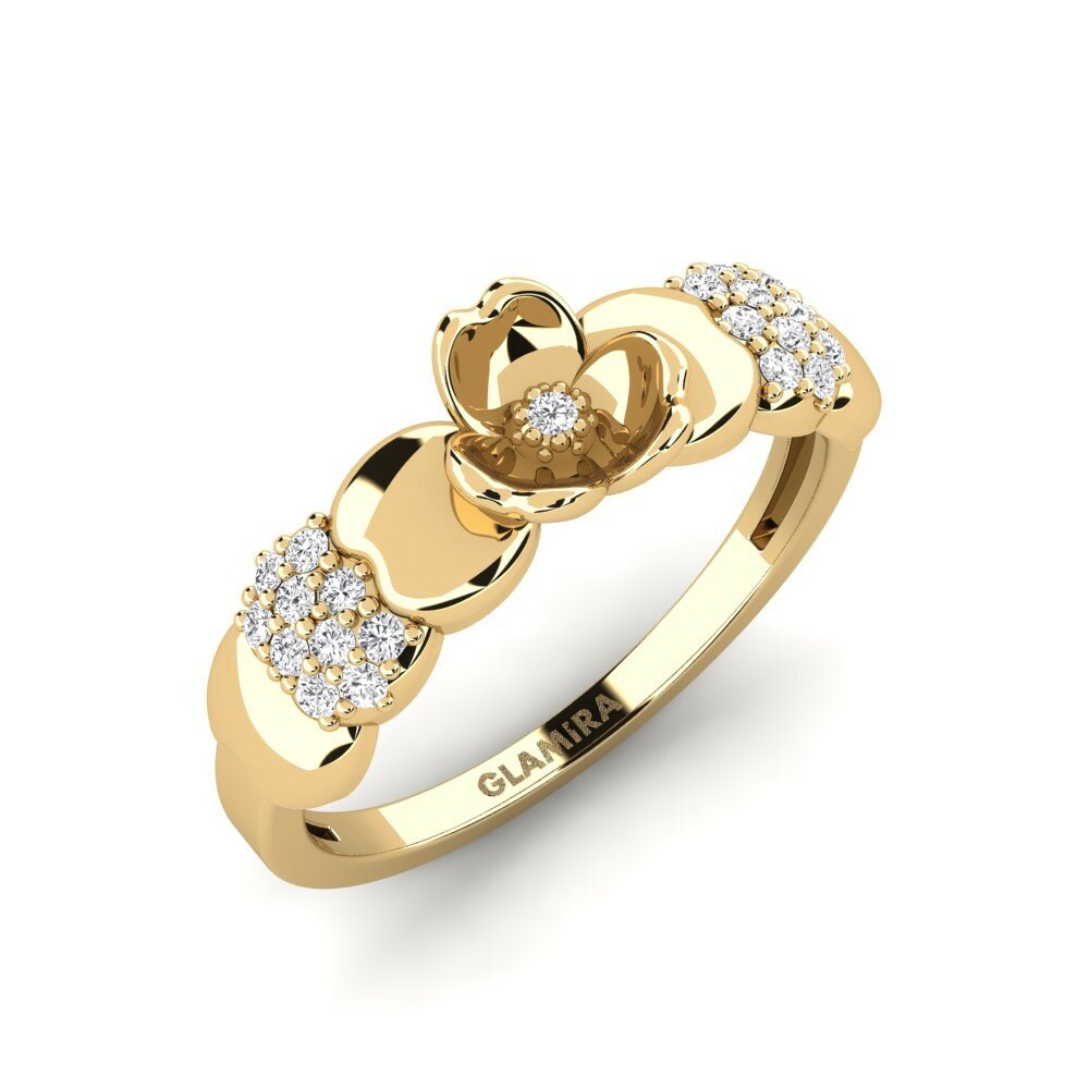 Saphir Blanc Bague Precise