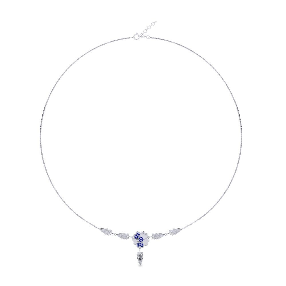 18ct White Gold Sapphire Women's Necklace Unrestricted