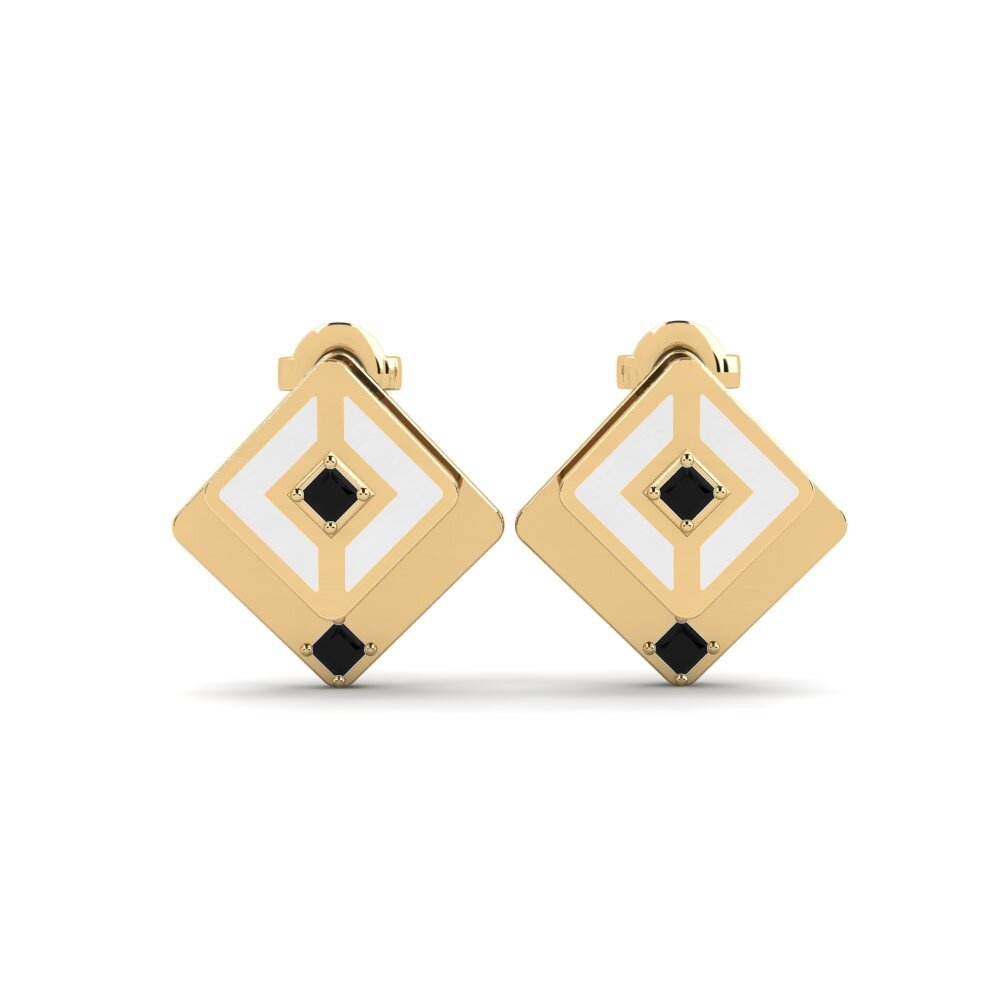 Diamante Negro Pendiente de mujer Eccentrico