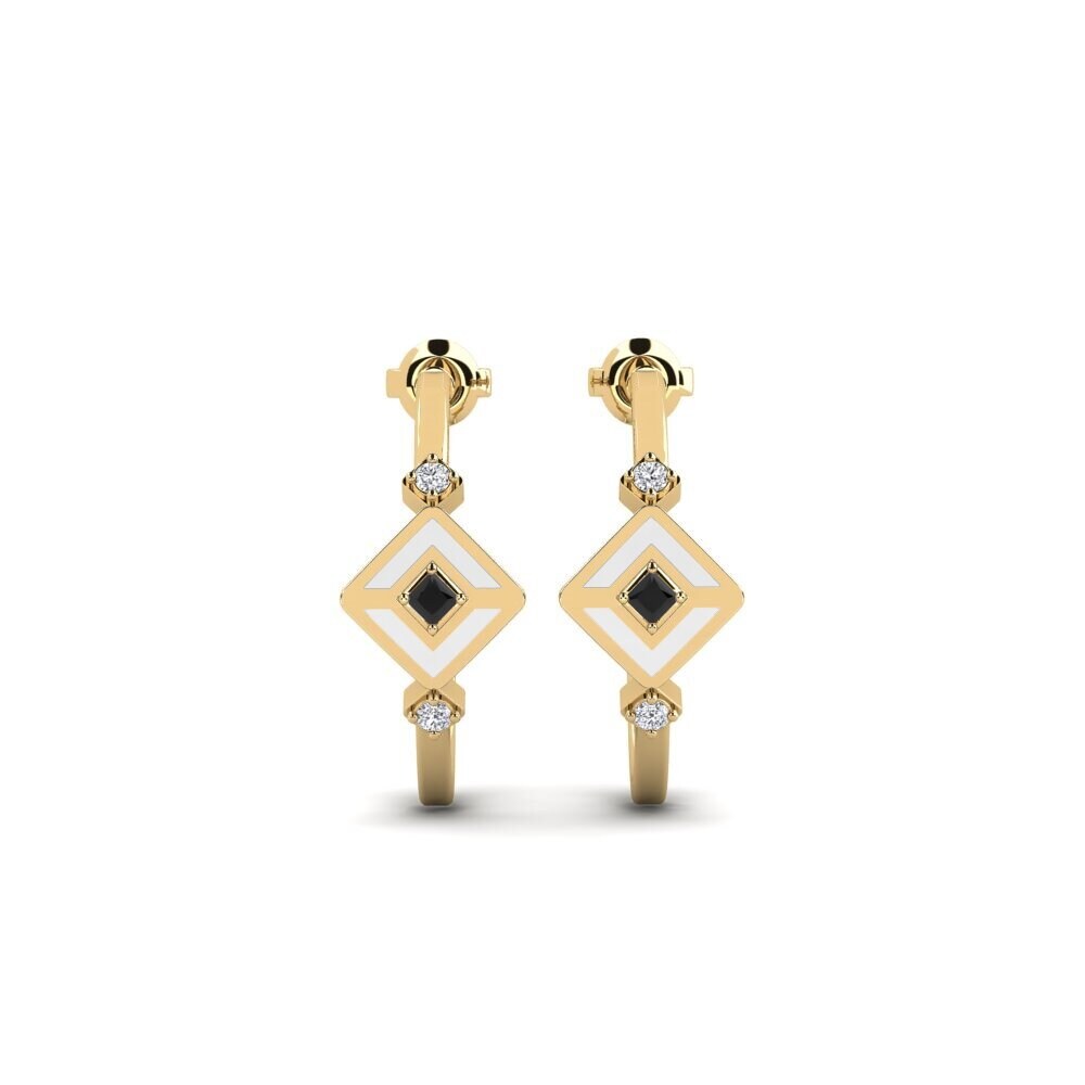Diamante Negro Pendiente de mujer Essenziale