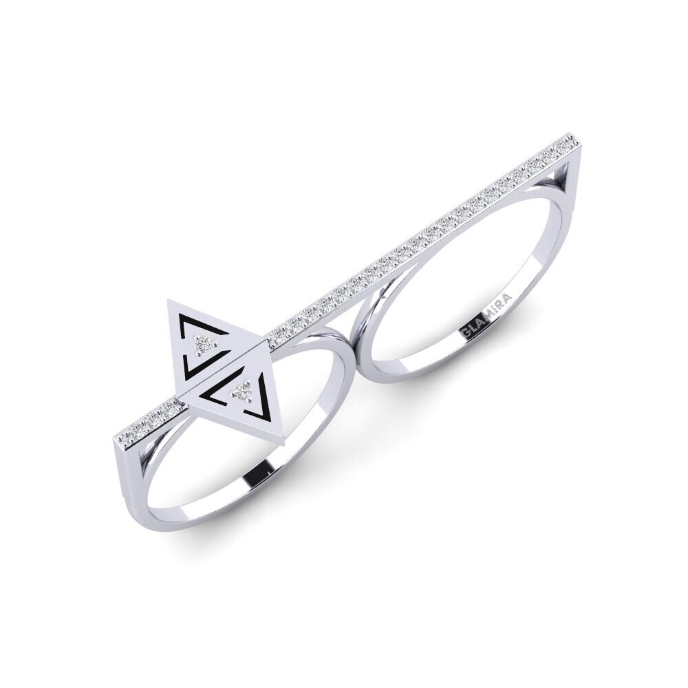 White Silver Ring Harmonm