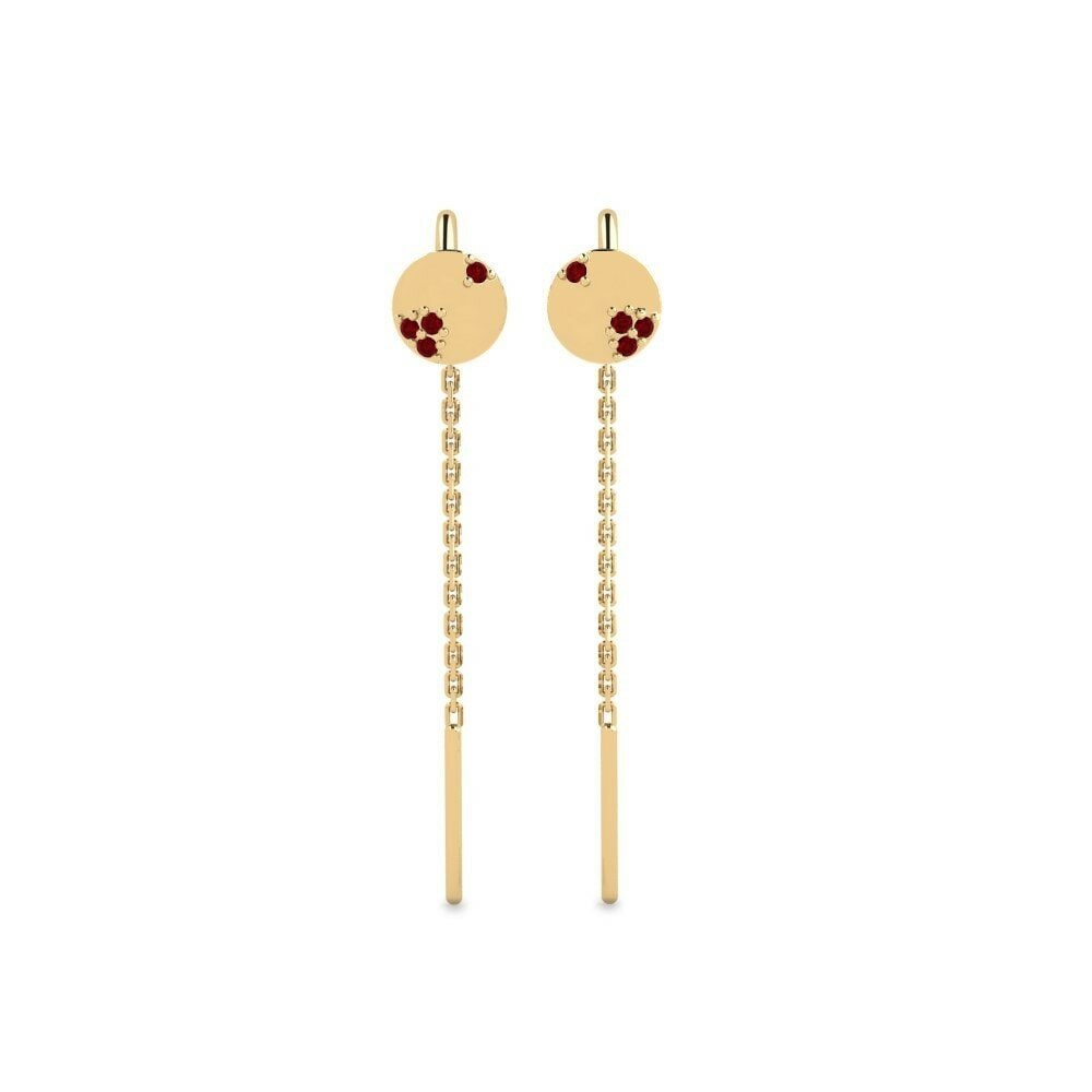Red Zirconia Women's Earring Lanchra