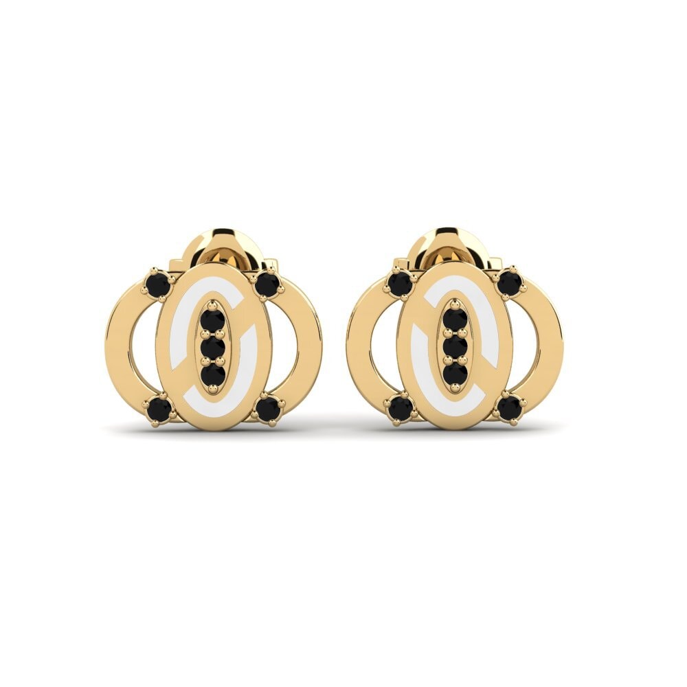 Diamante Negro Pendiente de mujer Niezbendy