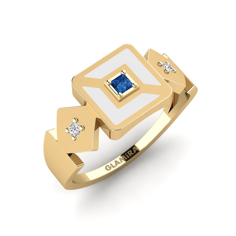 Dunkelblauer Zirkonia Ring Nyugodt