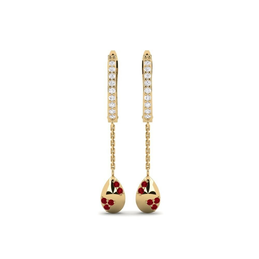 Red Zirconia Women's Earring Sekroni