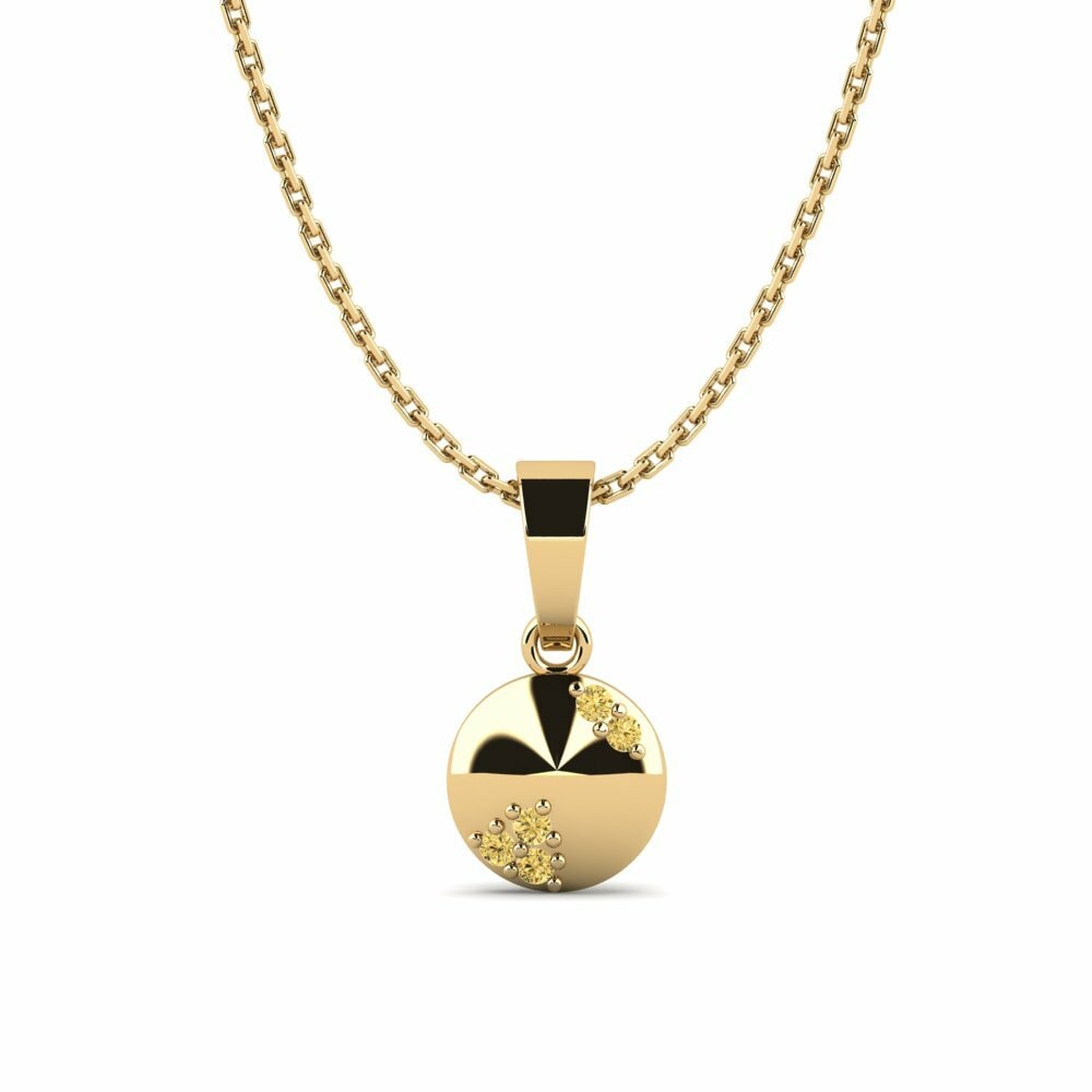 Diamante Amarillo Colgante de Mujer Seshesh