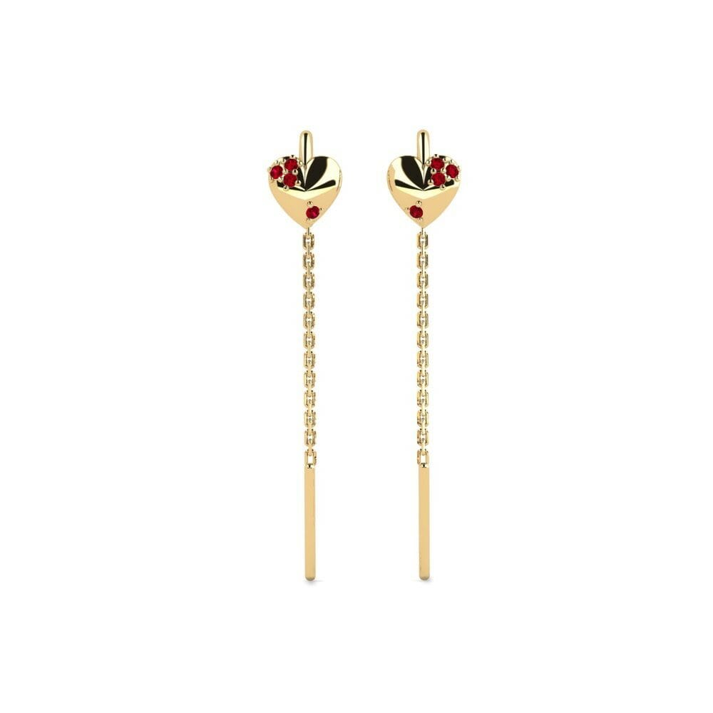 Red Zirconia Women's Earring Shuti
