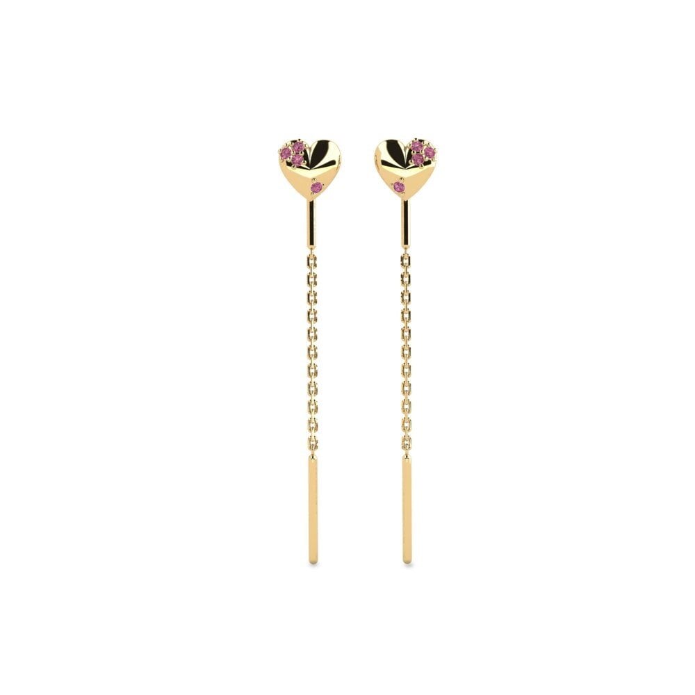 Rhodolite Garnet Women's Earring Shuti