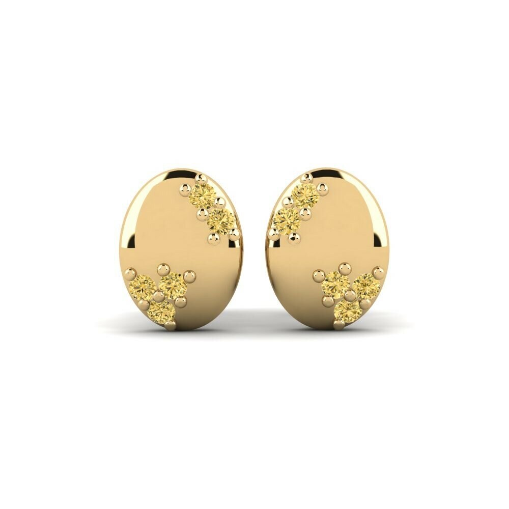 Diamante Amarillo Pendiente de mujer Sosilis