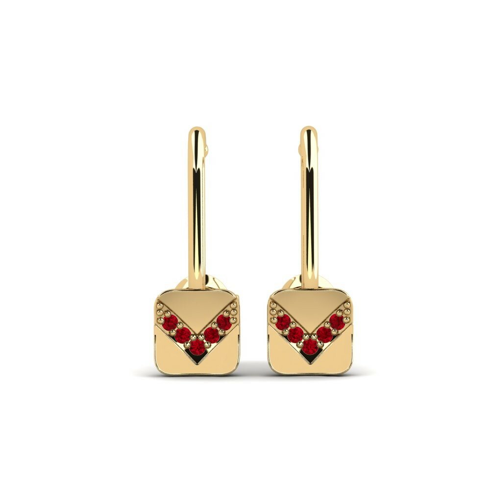 Red Zirconia Women's Earring Tambora
