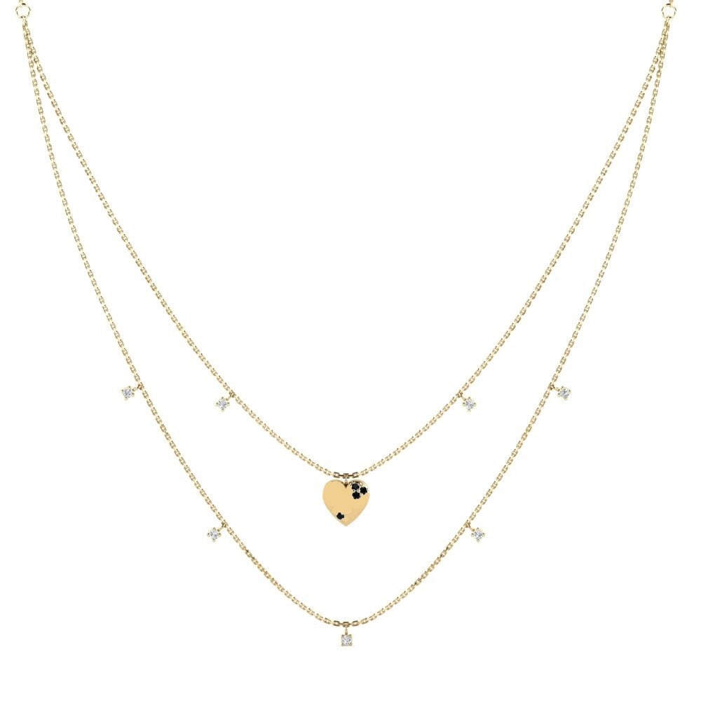 Black Sapphire Women's Necklace Vomash
