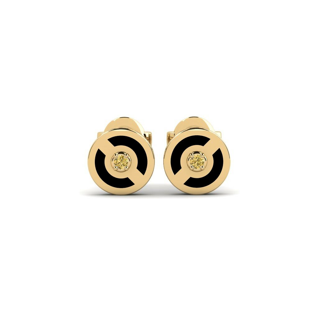 Diamante Amarillo Pendiente de mujer Zaswiaty