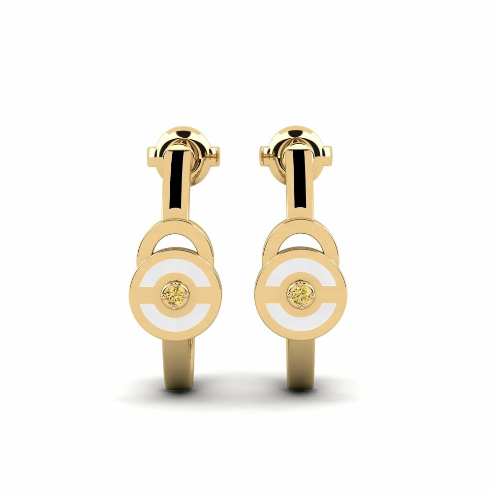 Diamante Amarillo Pendiente de mujer Andato