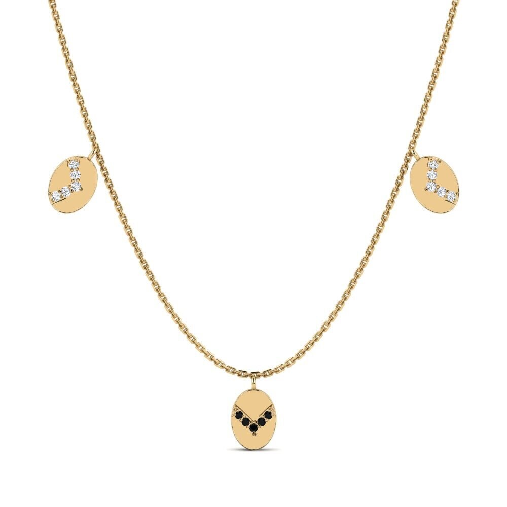 Black Onyx Women's Necklace Anjwado