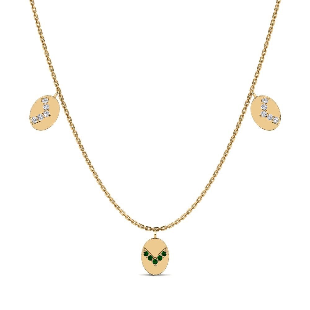 Green Zirconia Women's Necklace Anjwado