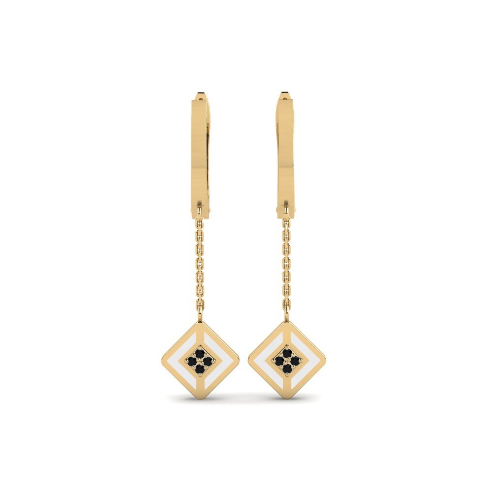 Diamante Negro Pendiente de mujer Arenzano