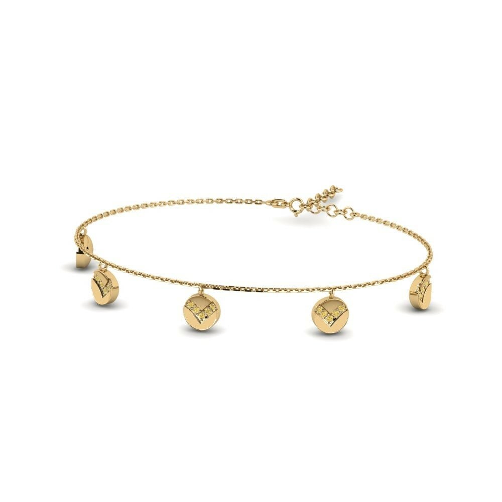Diamante Amarillo Pulsera de Mujer Atlasov