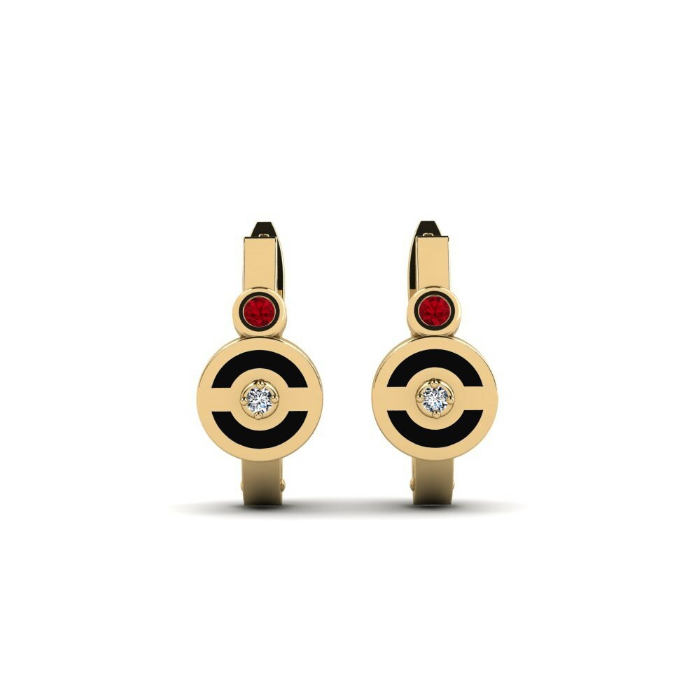 Red Zirconia Women's Earring Bazalis