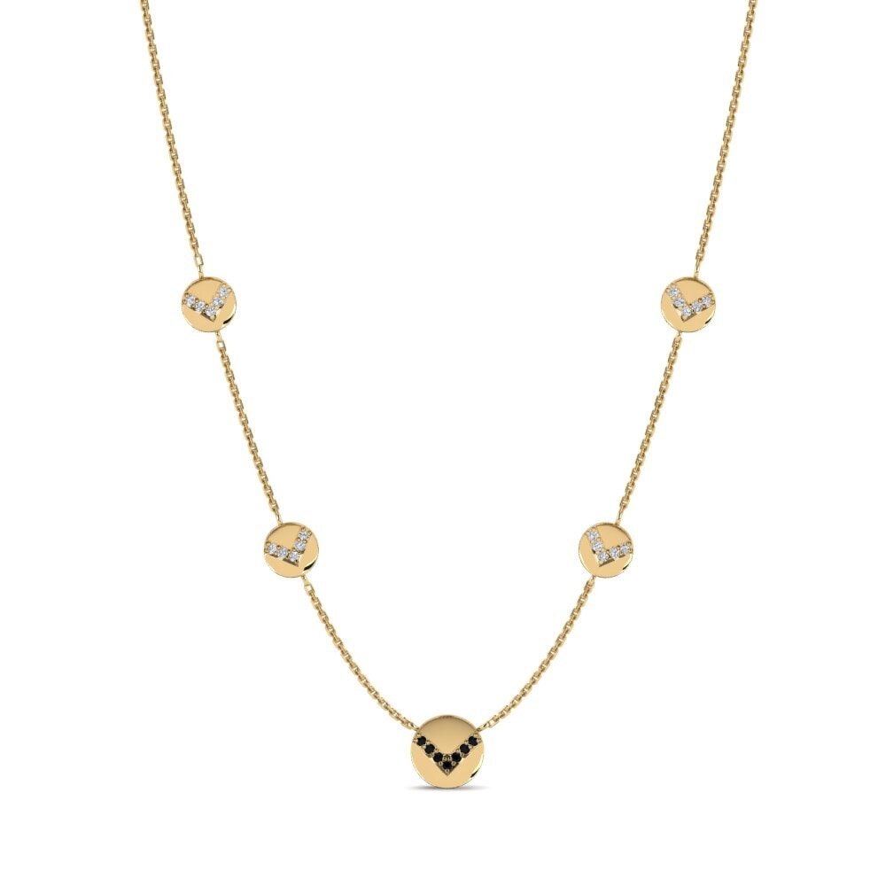 Black Sapphire Women's Necklace Biguemdo