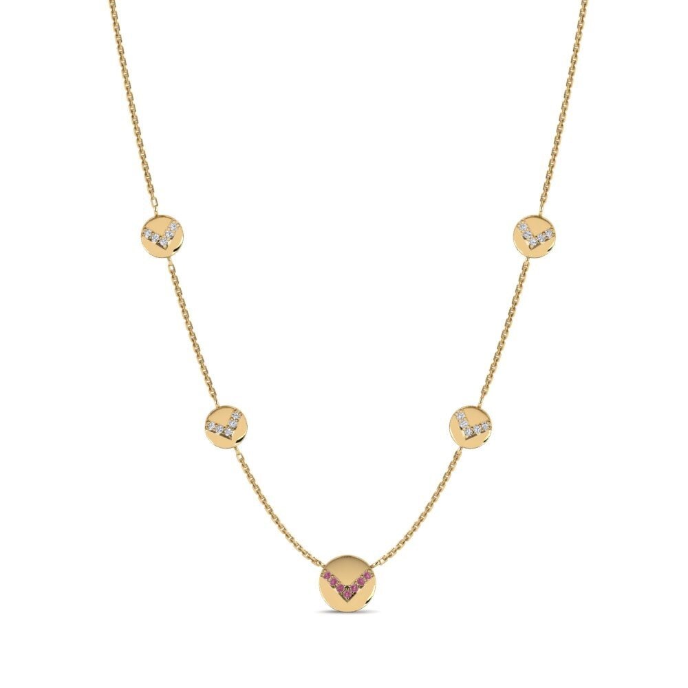 Rhodolite Garnet Women's Necklace Biguemdo