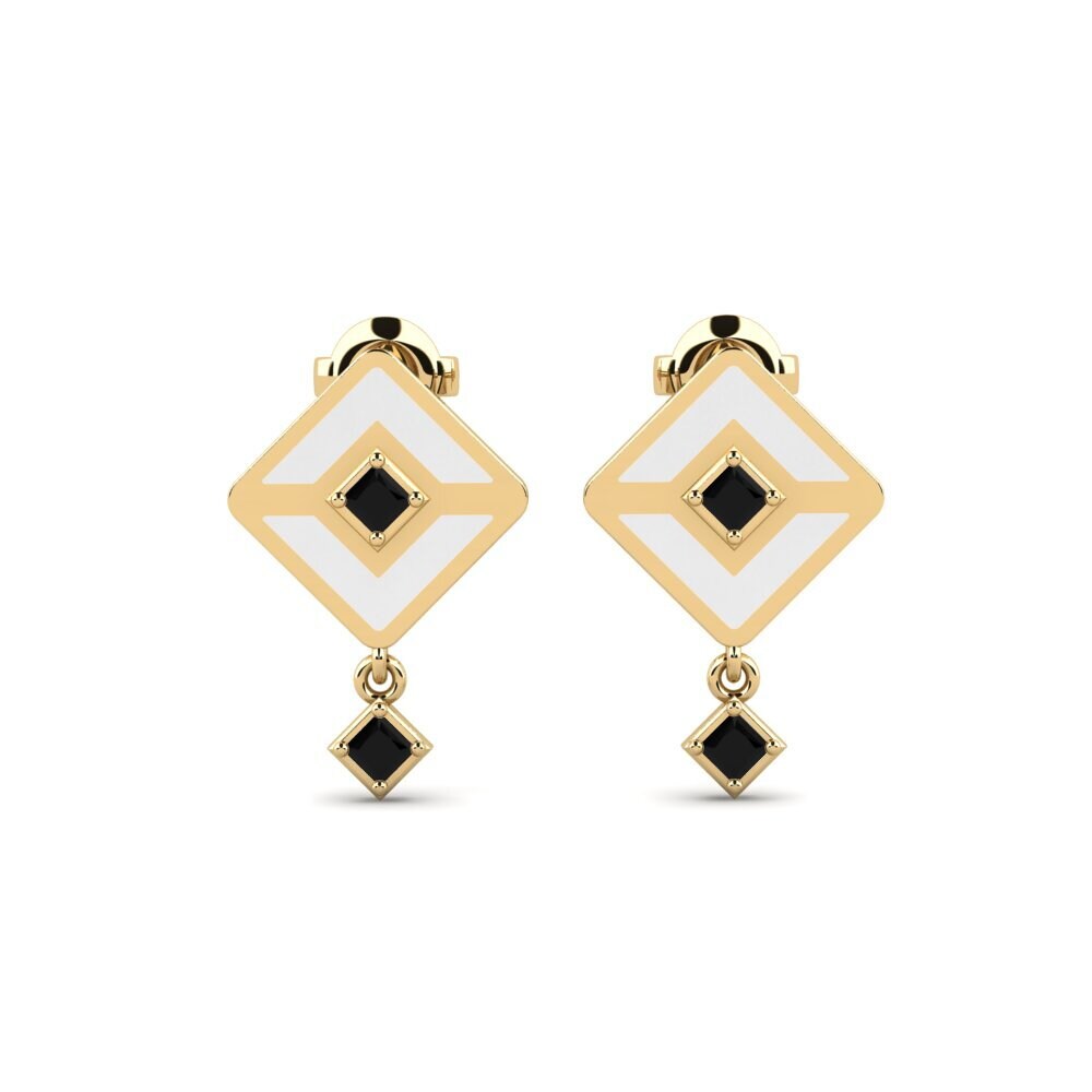 Diamante Negro Pendiente de mujer Cassale - A