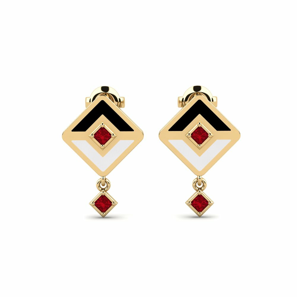 Red Zirconia Women's Earring Cassale - A