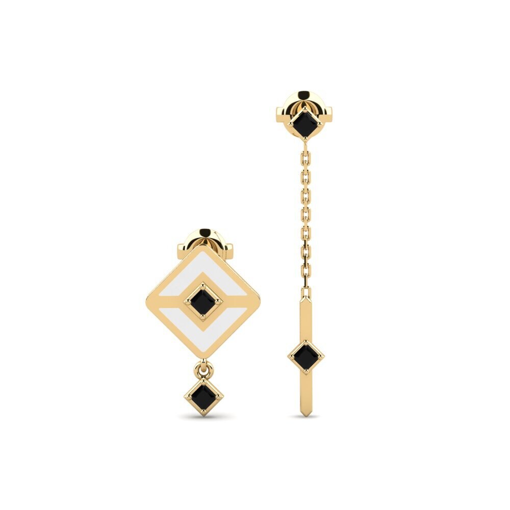 Diamante Negro Pendiente de mujer Cassale - SET