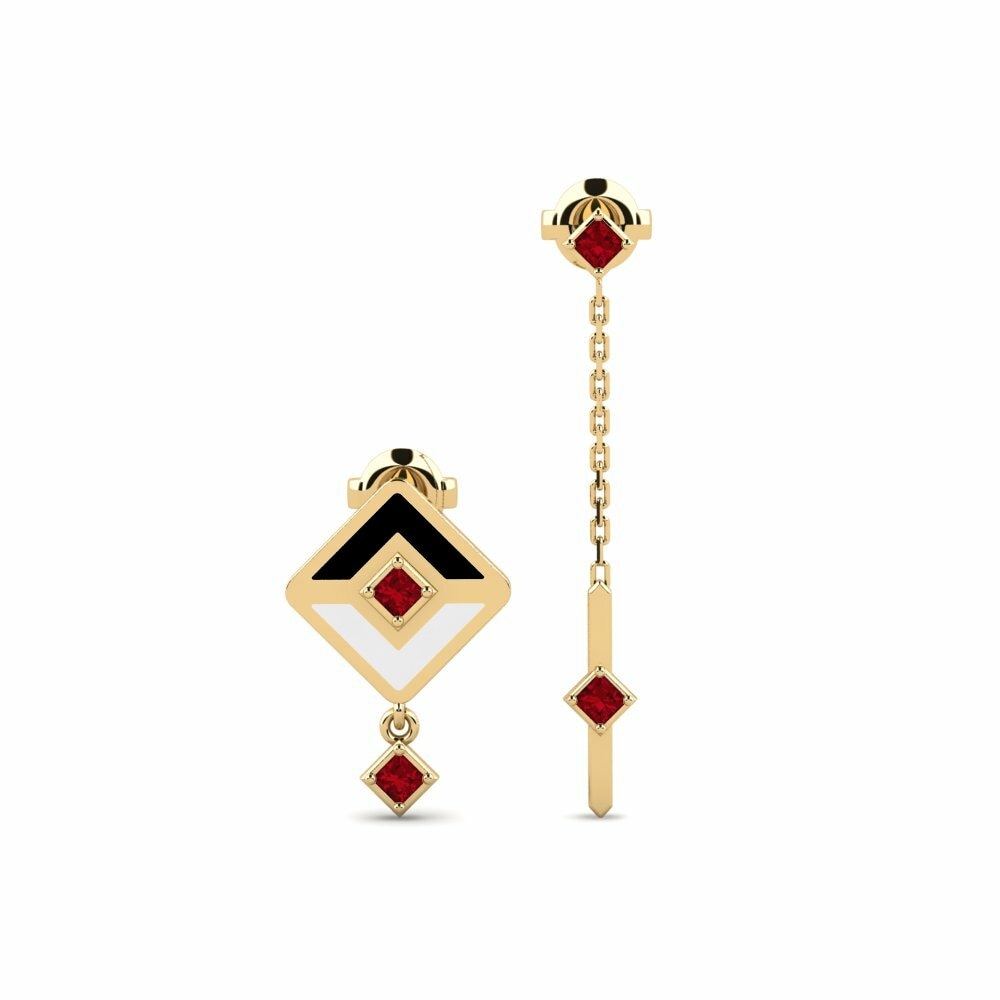 Red Zirconia Women's Earring Cassale - SET