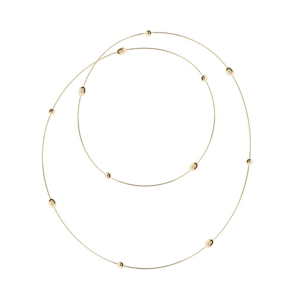 Green Zirconia Women's Necklace Delikatny