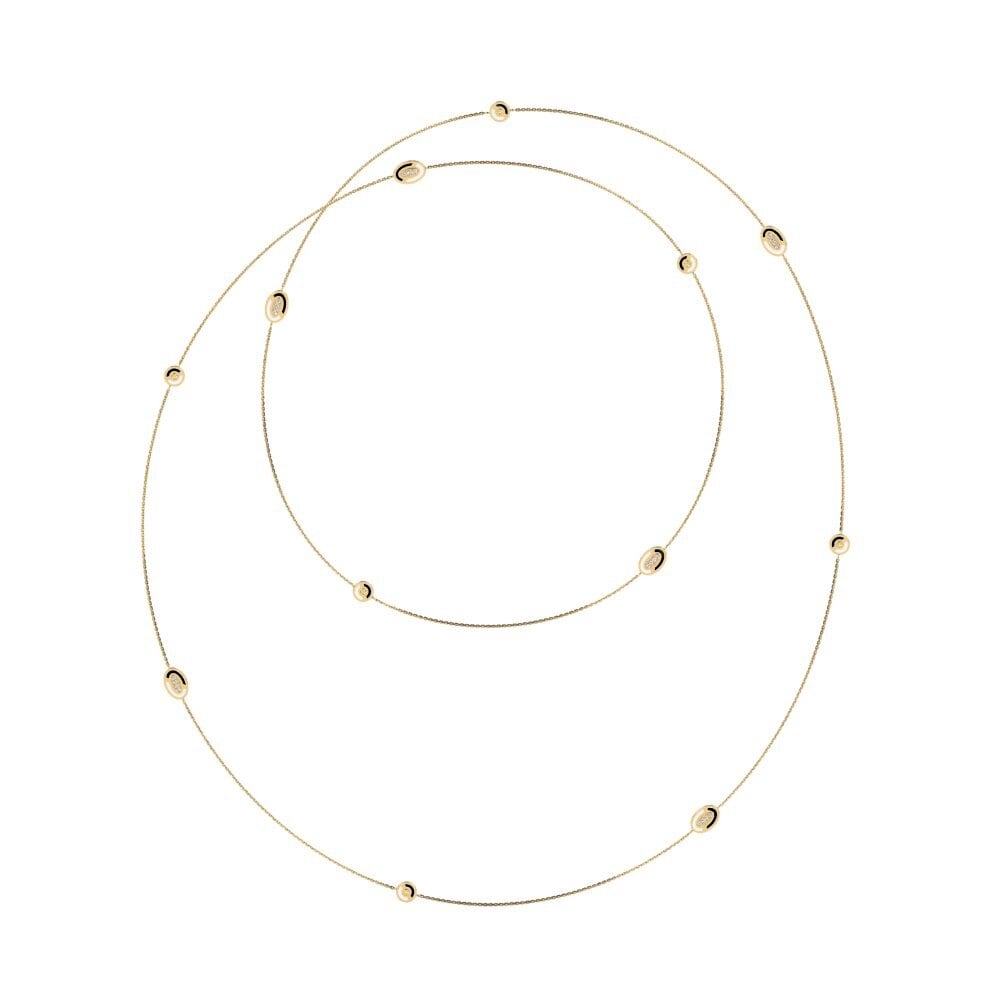 Yellow Sapphire Women's Necklace Delikatny