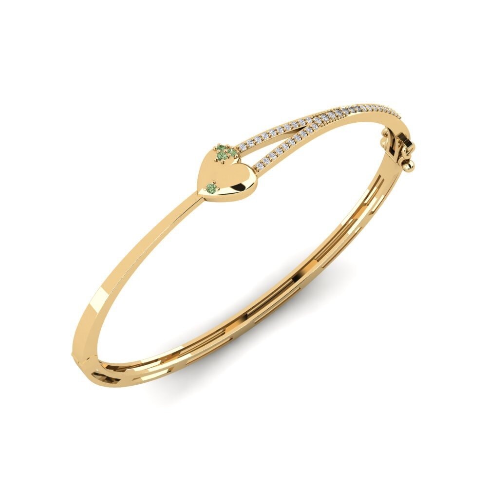 Diamante Verde Pulseira FemininoDimitrisn