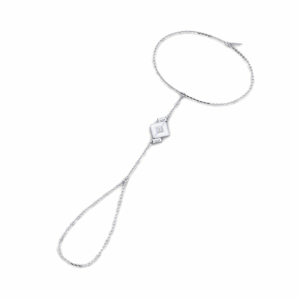 Platinum 950 Gelang jari Fekete