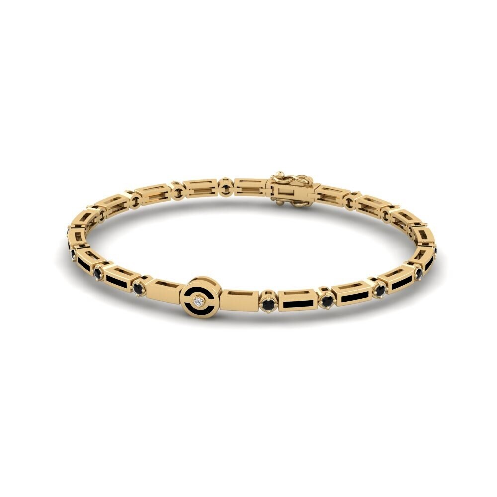 Black Onyx Women's Bracelet Infinito