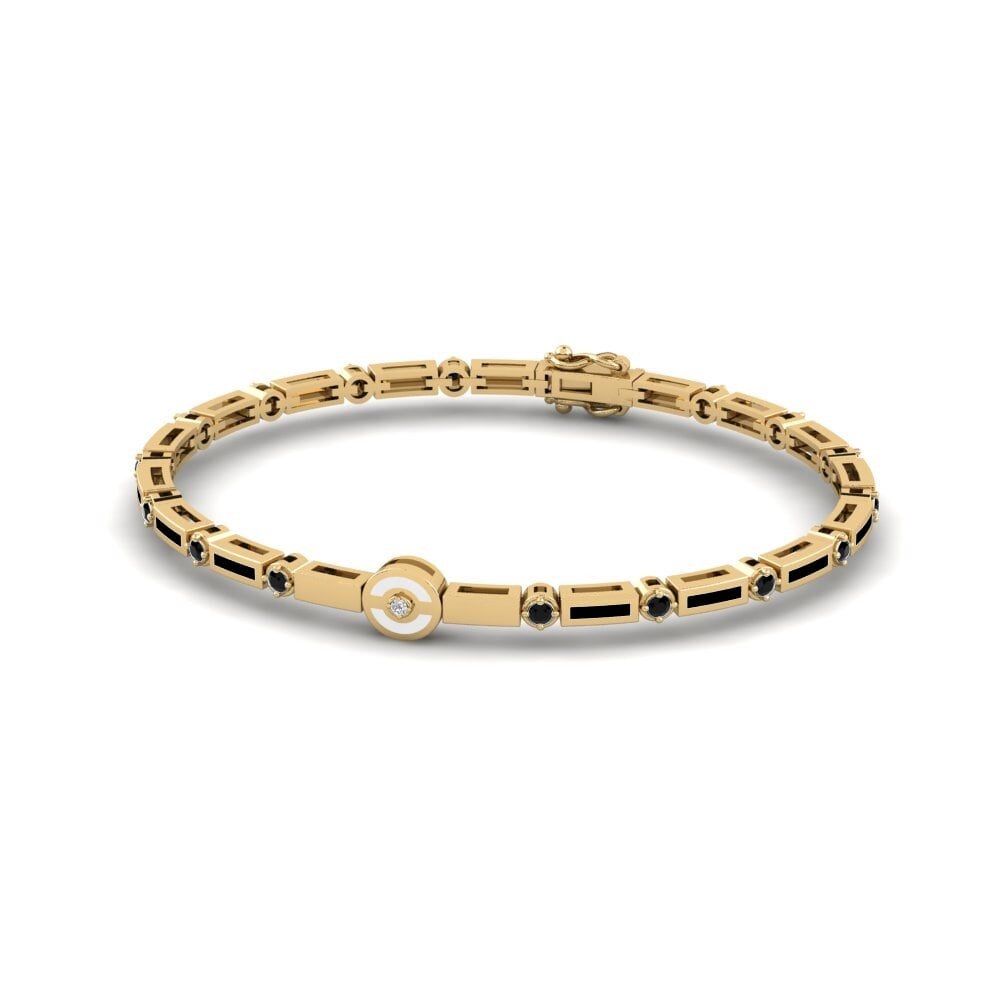 Black Sapphire Women's Bracelet Infinito