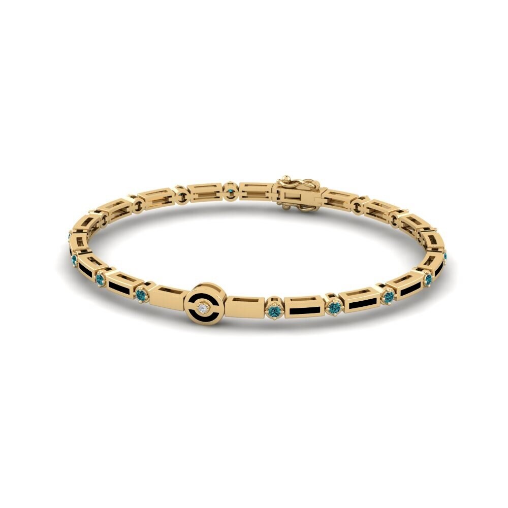 Blue Diamond Women's Bracelet Infinito